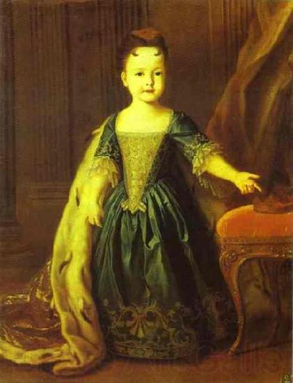 Louis Caravaque Portrait of Natalia Romanov Norge oil painting art